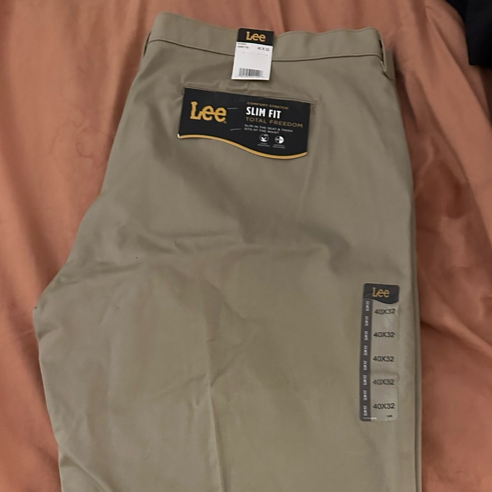 Lee men’s slim fit perfection dress pants